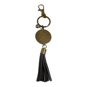 Gold and Yellow Keychain with Gray Tassel